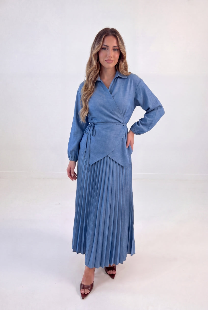 Pleated Wrap Co-ord