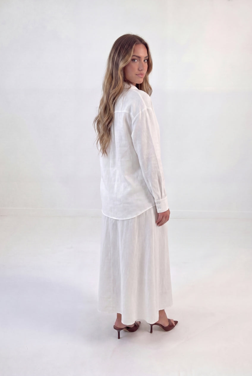 Classic Shirt Skirt Set
