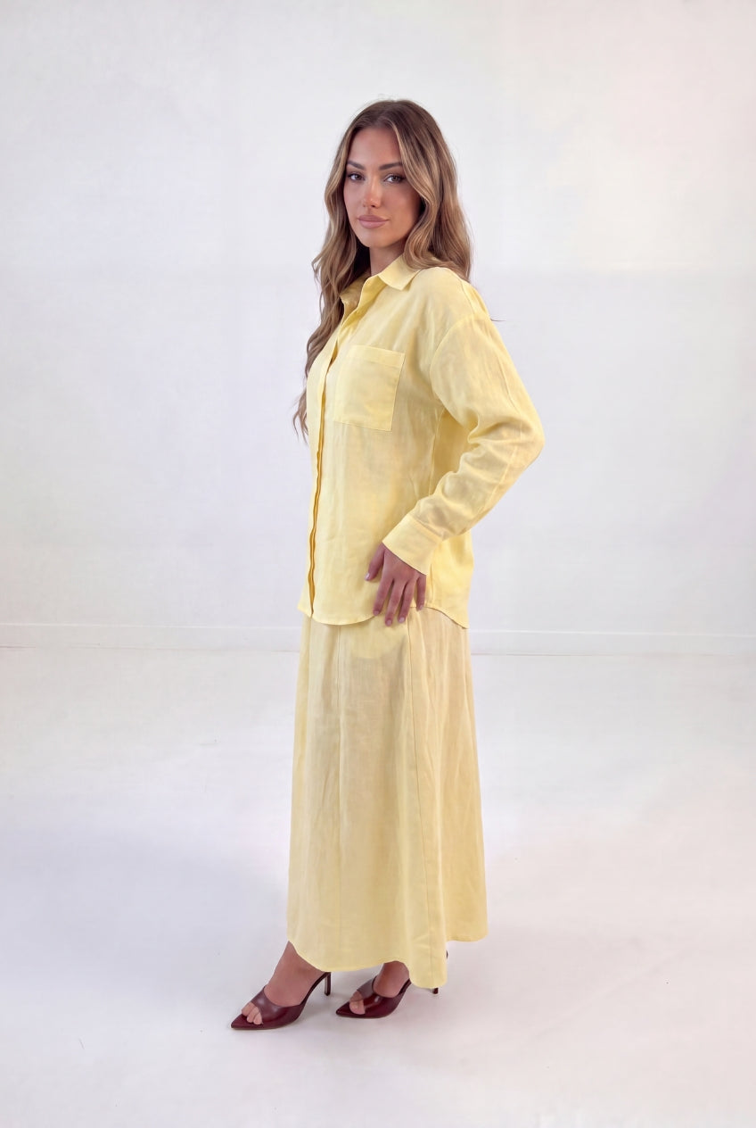 Classic Shirt Skirt Set