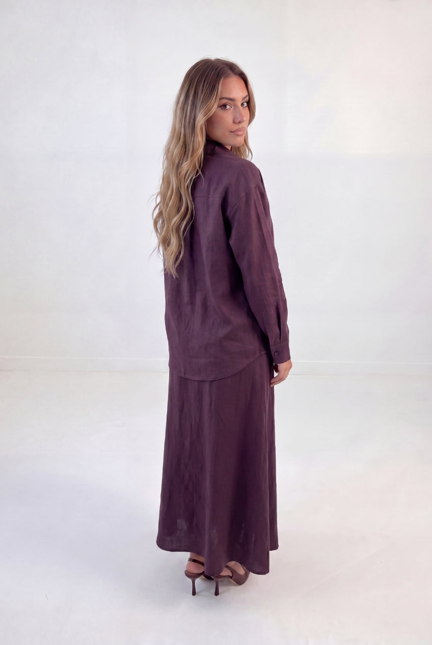 Classic Shirt Skirt Set