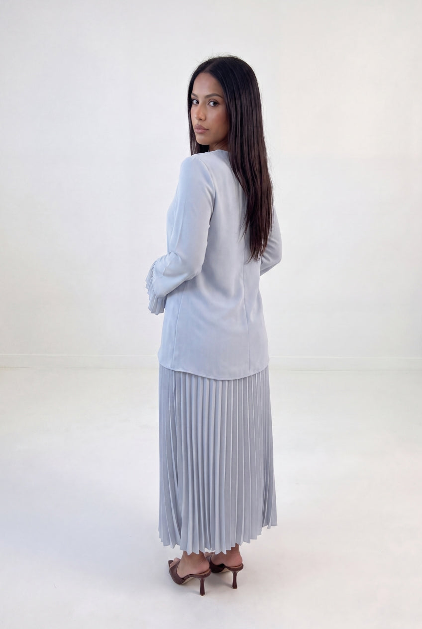 Pleated Bell Skirt Set