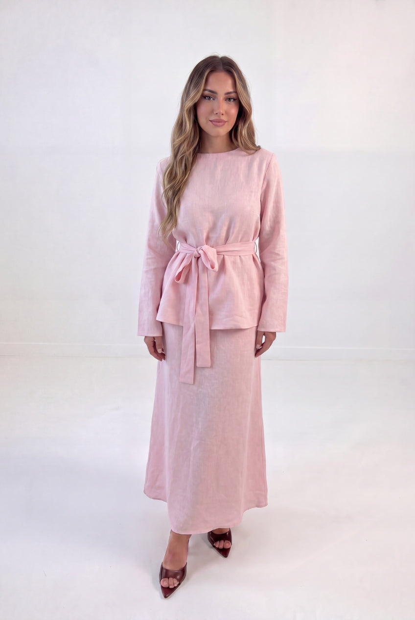 Tie Waist Linen Co-ord