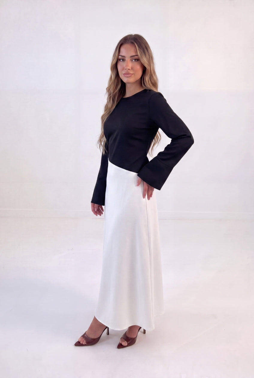 Two Tone Splice Maxi
