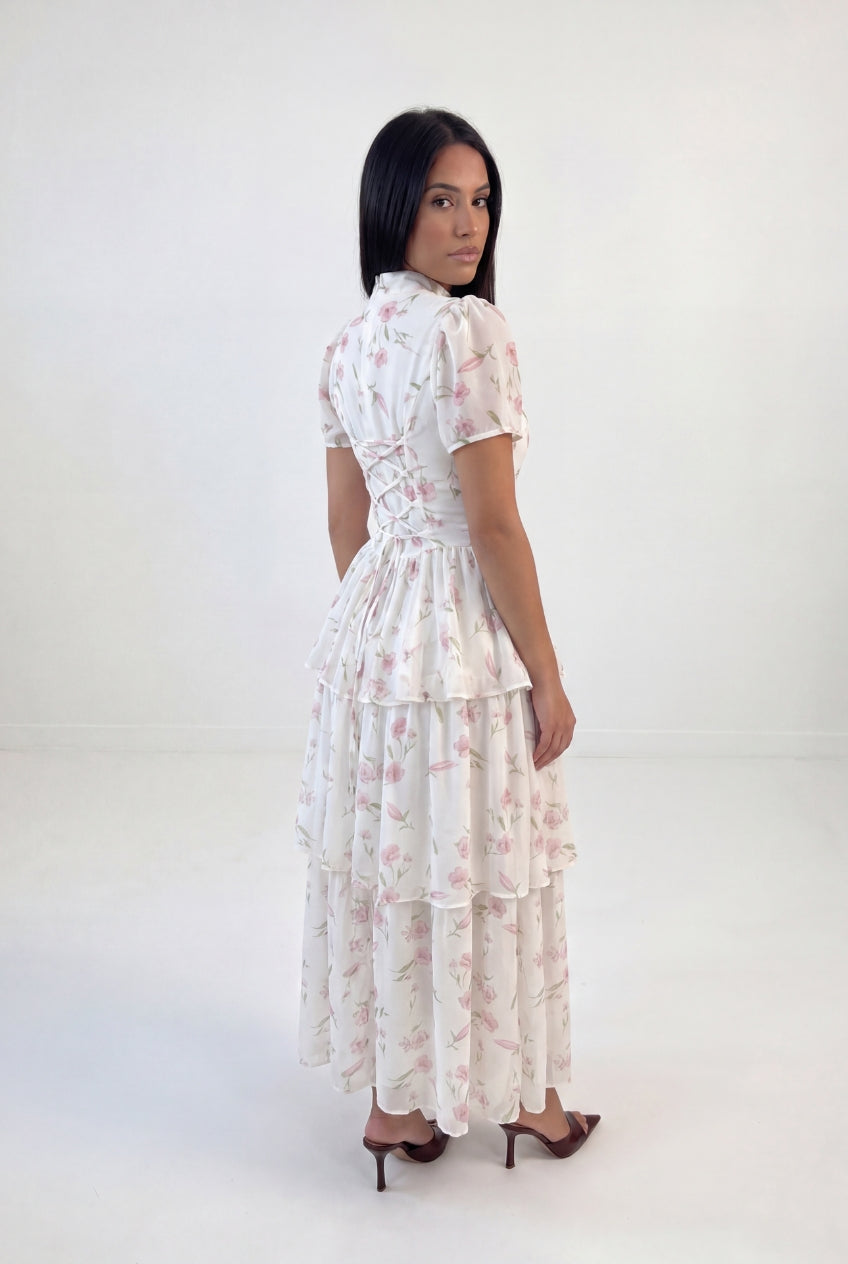 Floral Peplum Maxi