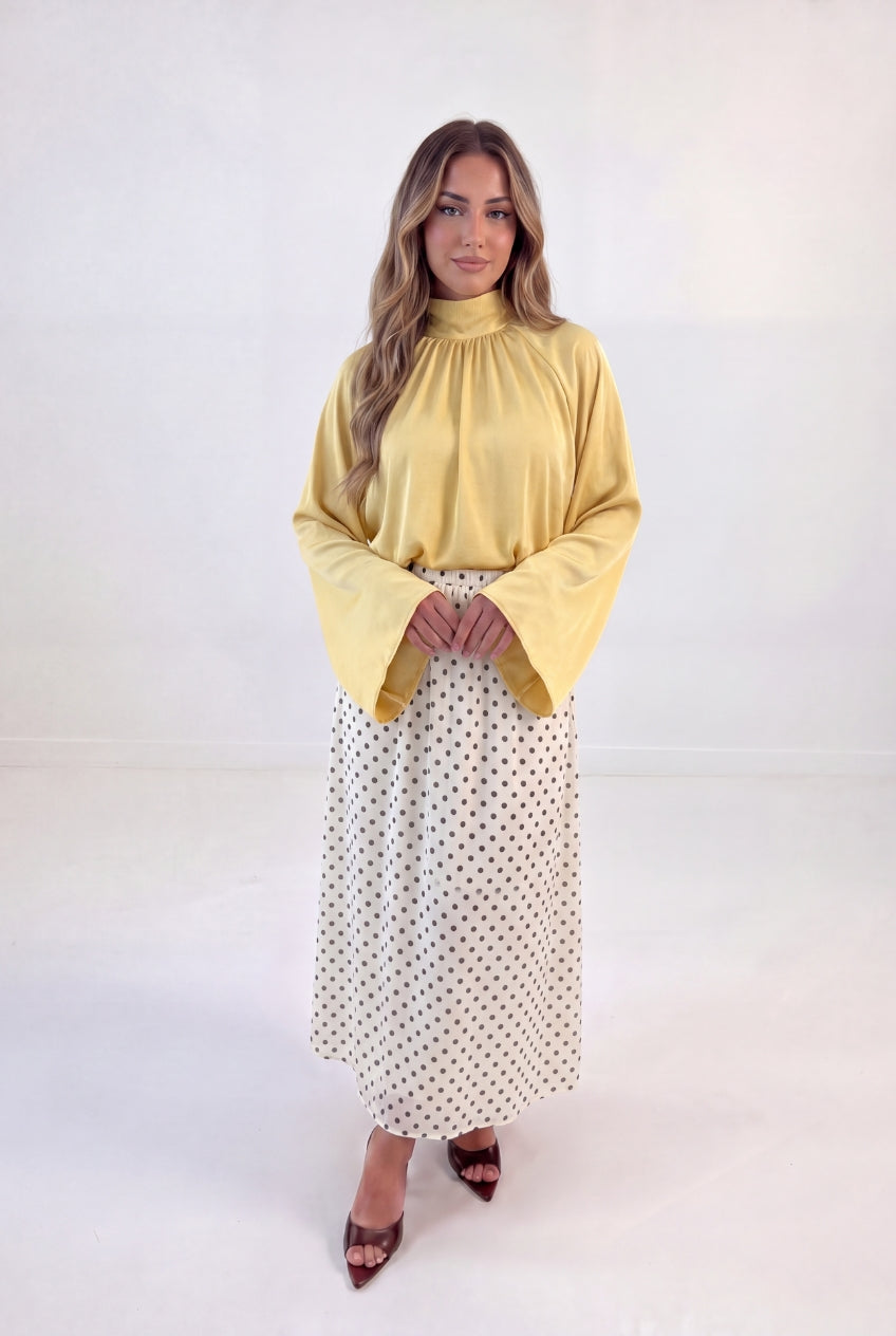 Polka Dot Gathered Set