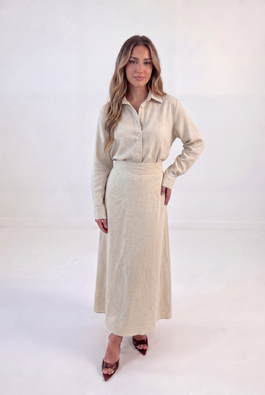 Soft Linen Skirt Co-ord