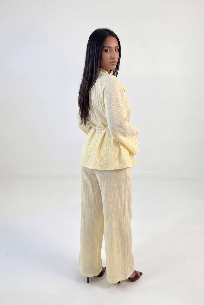 Bow Neck Kimono Co-ord