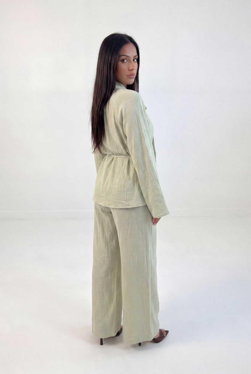 Bow Neck Kimono Co-ord