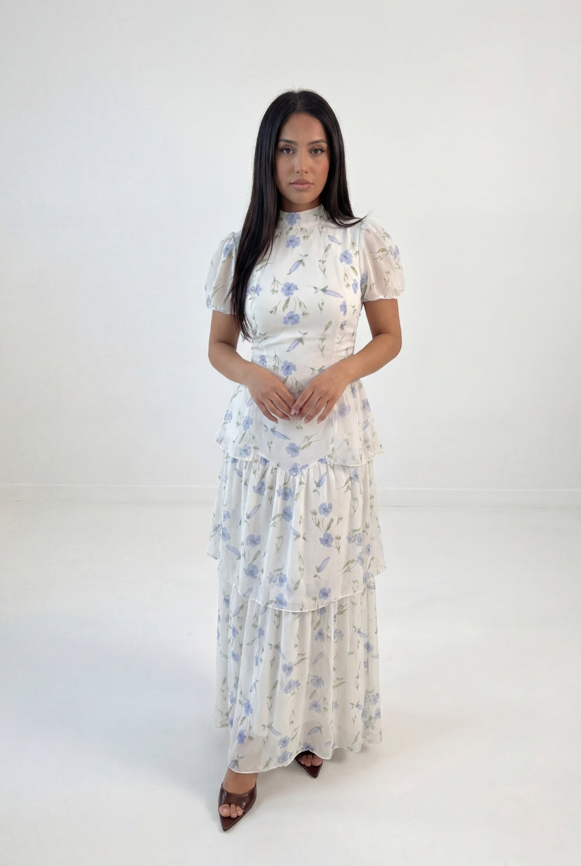 Floral Peplum Maxi