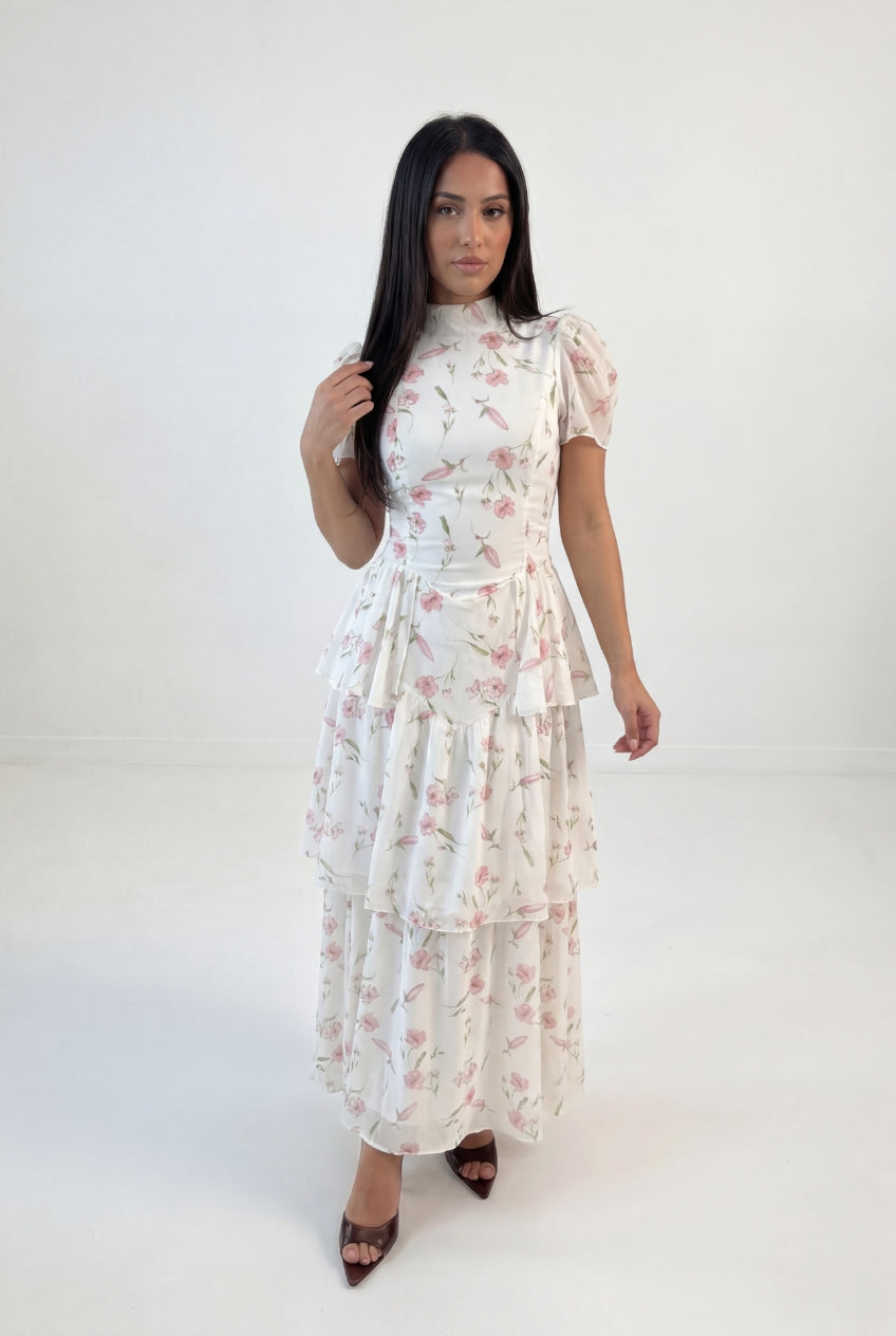Floral Peplum Maxi