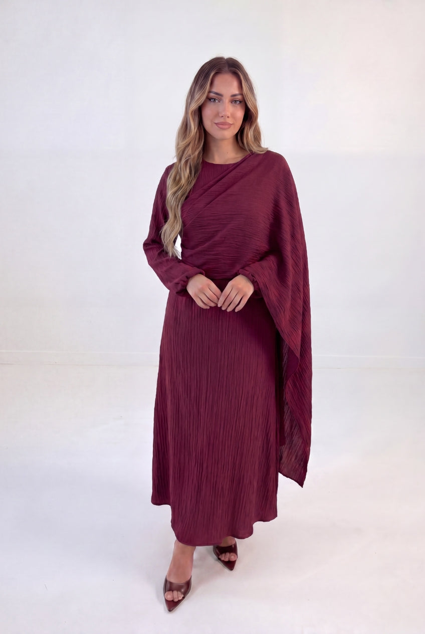 Cross Wrap Flow Dress