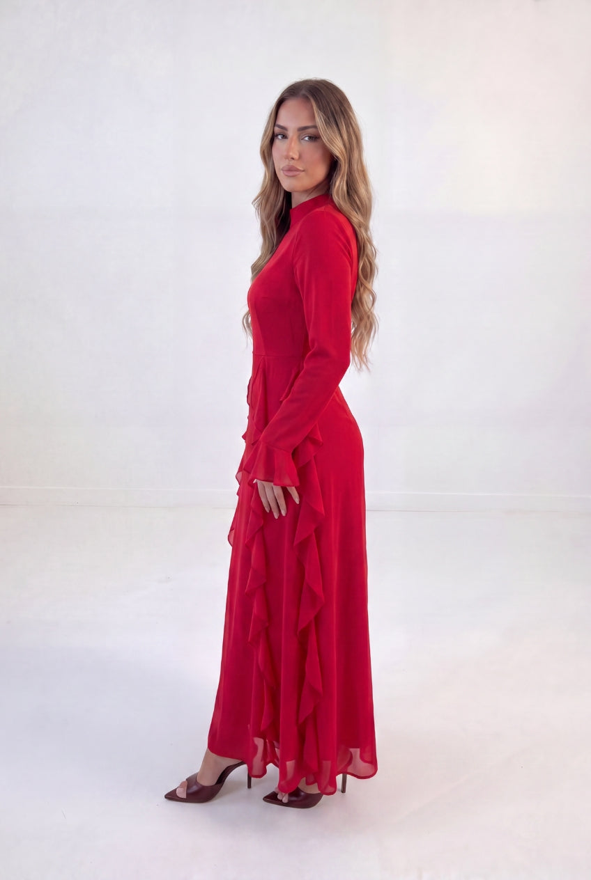 Cascade Frill Gown
