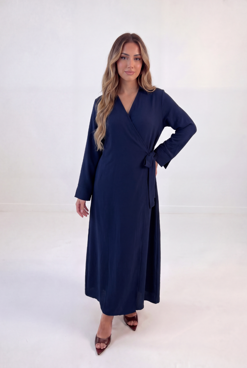 Lace-up Long Dress