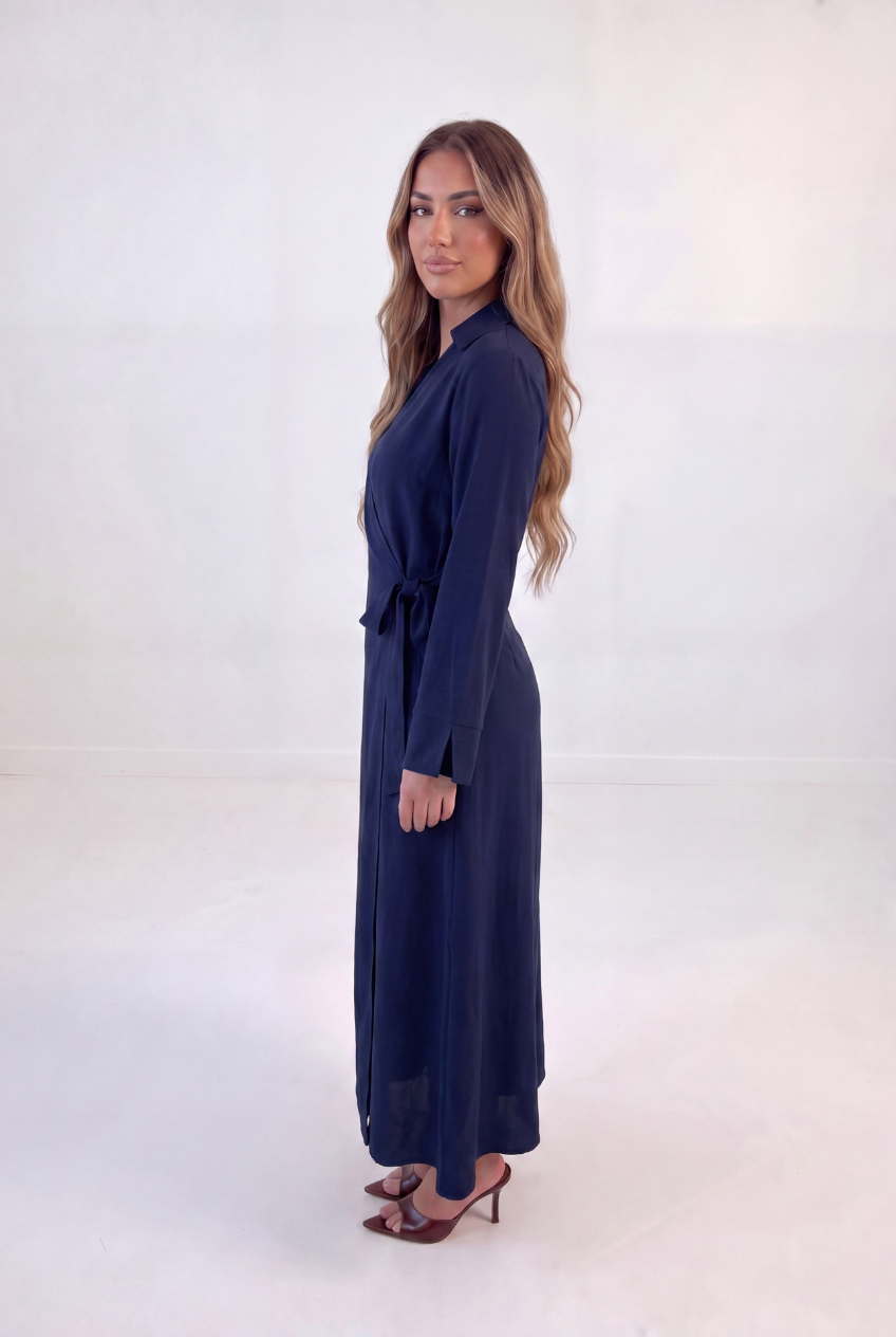 Lace-up Long Dress