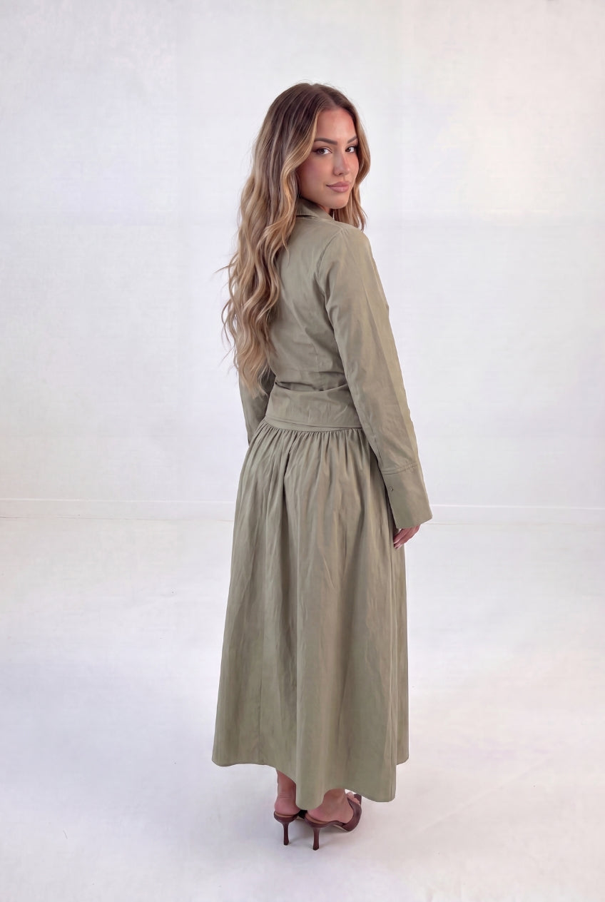 Cross Wrap Skirt Set