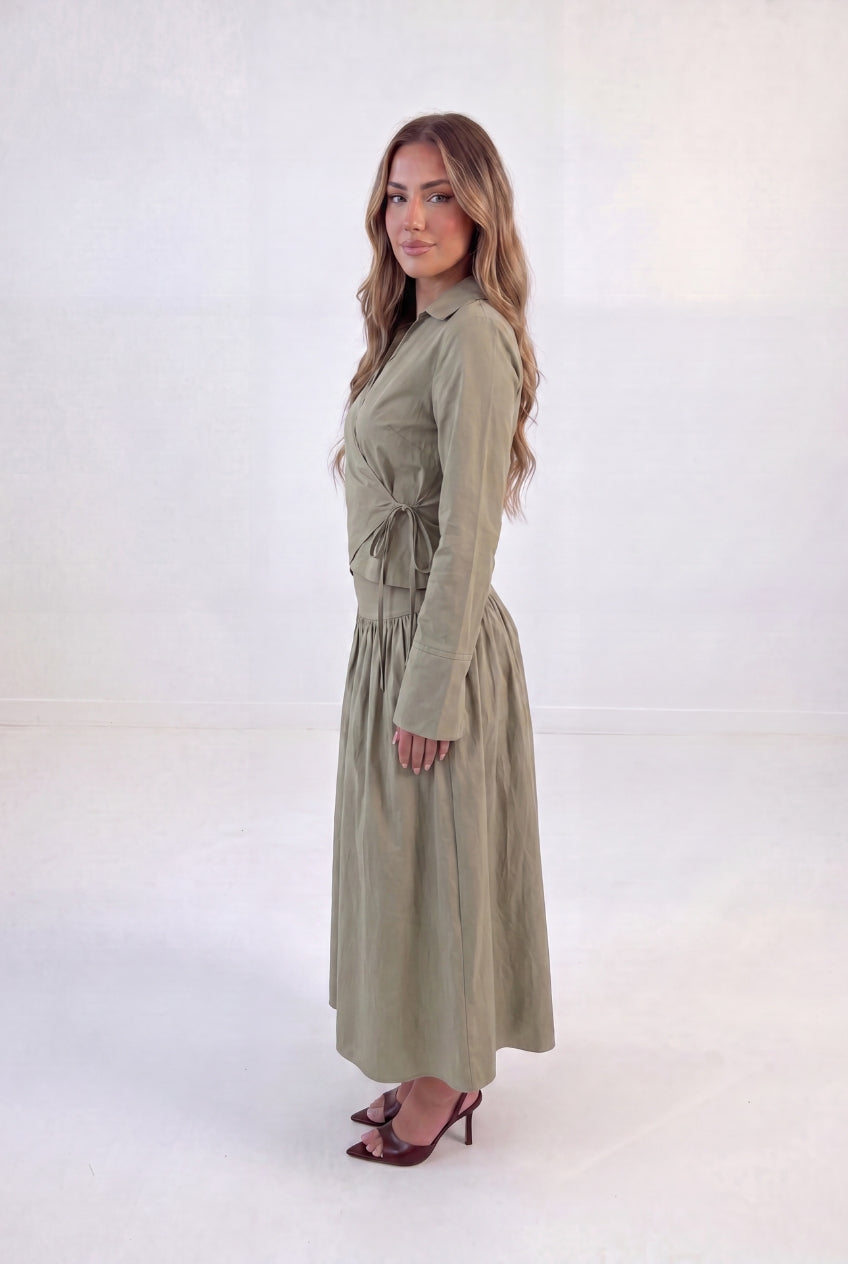 Cross Wrap Skirt Set
