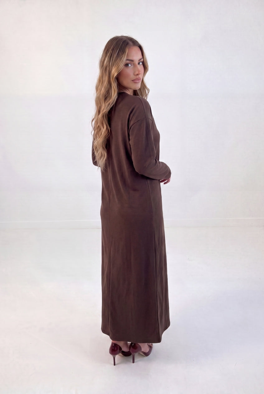 Mock Neck Pullover Maxi