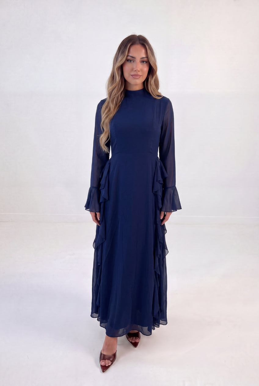 Cascade Frill Gown