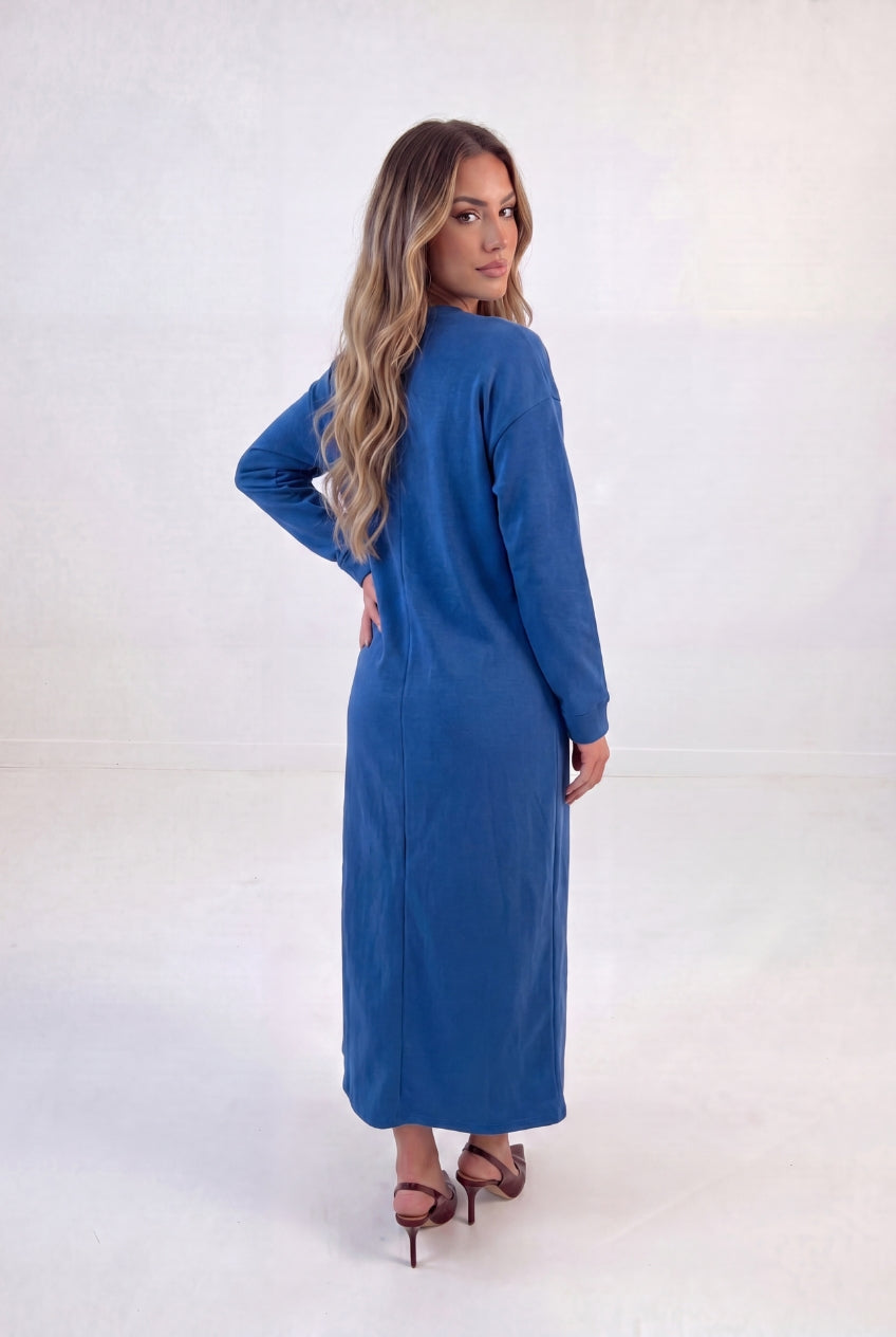 Mock Neck Pullover Maxi