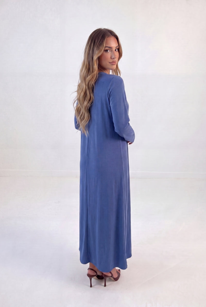 Mock Neck Pullover Maxi