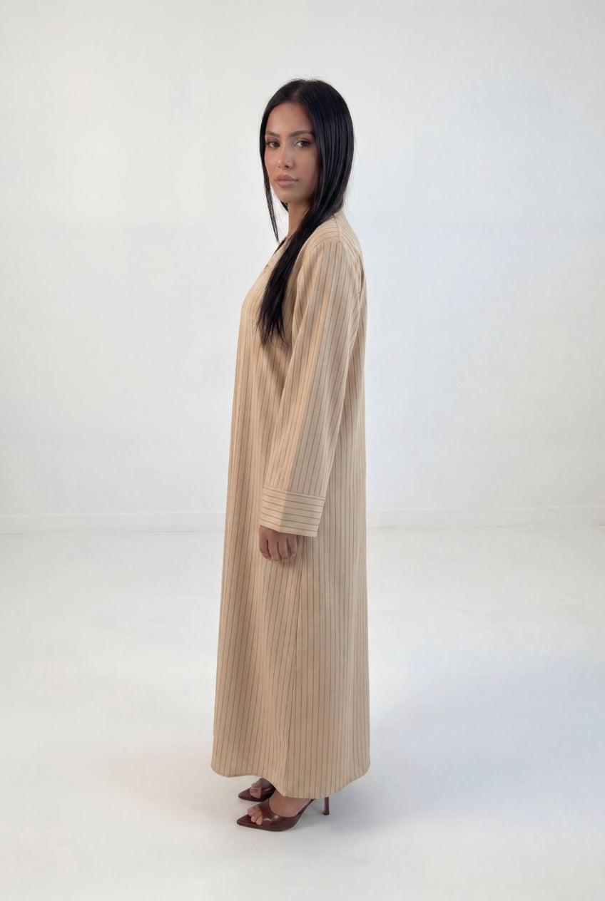 Pinstripe Modest Maxi