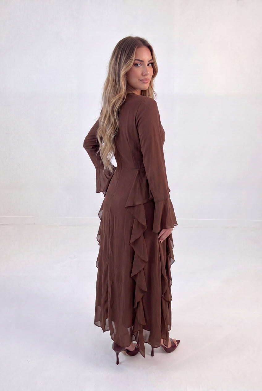 Waterfall Ruffle Maxi