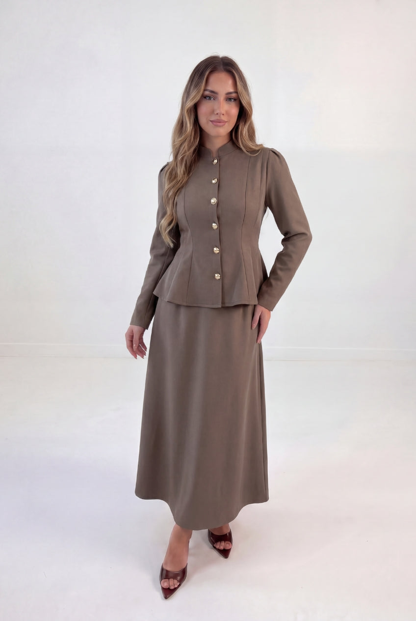 Structured Peplum Set
