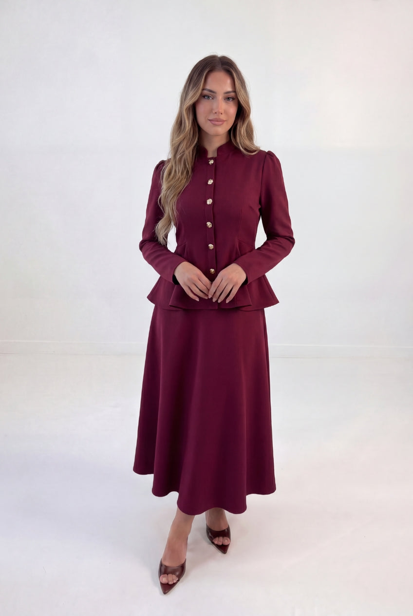 Structured Peplum Set
