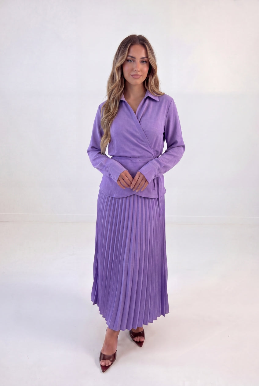 Pleated Wrap Co-ord
