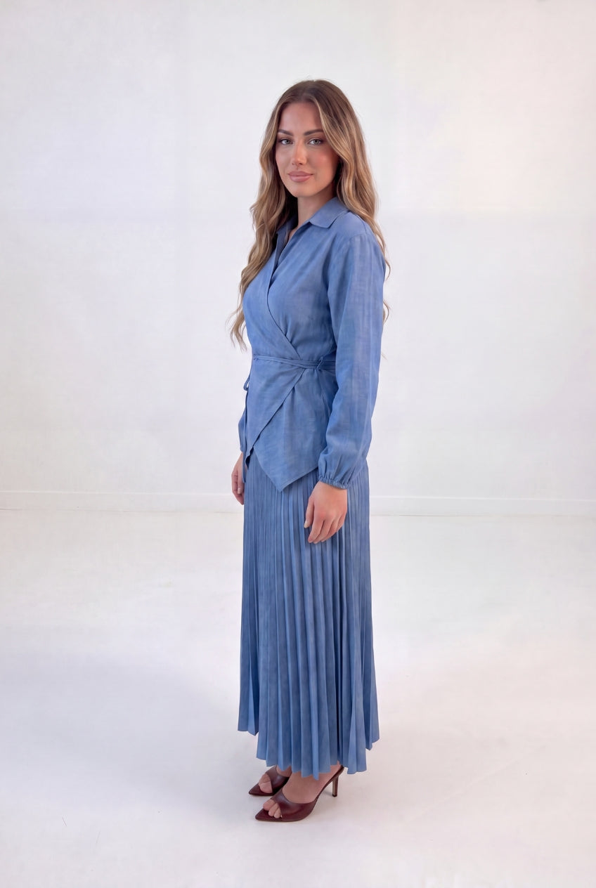 Pleated Wrap Co-ord