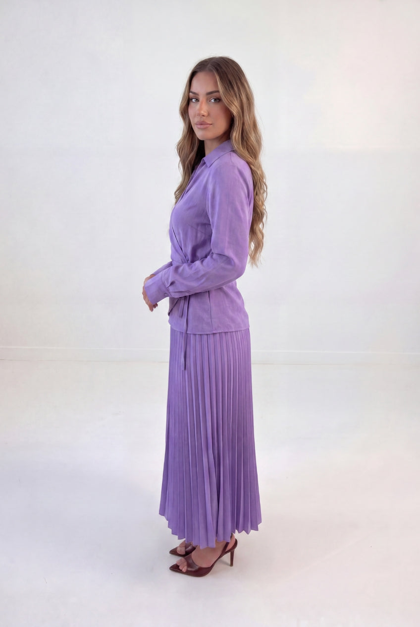 Pleated Wrap Co-ord