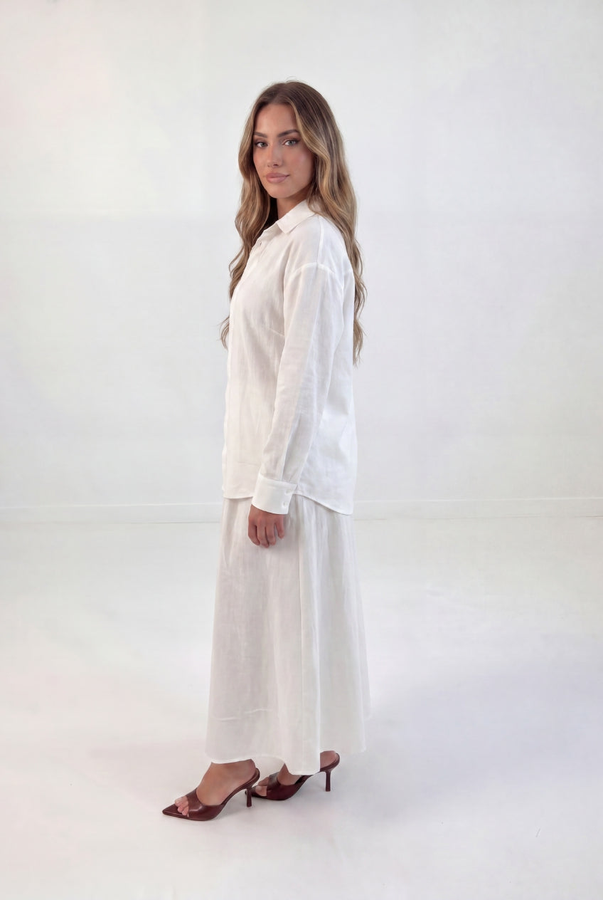 Classic Shirt Skirt Set