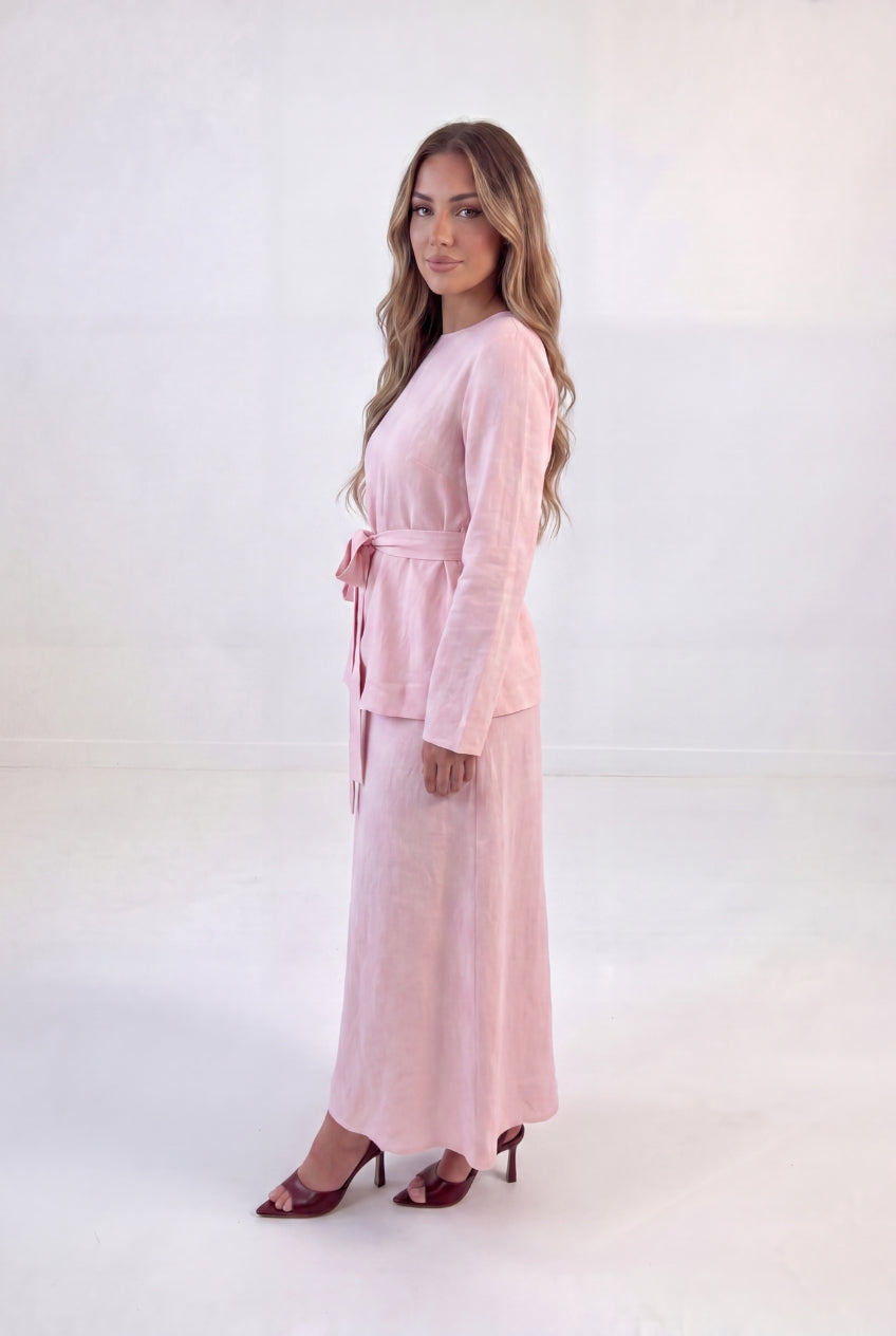 Tie Waist Linen Co-ord