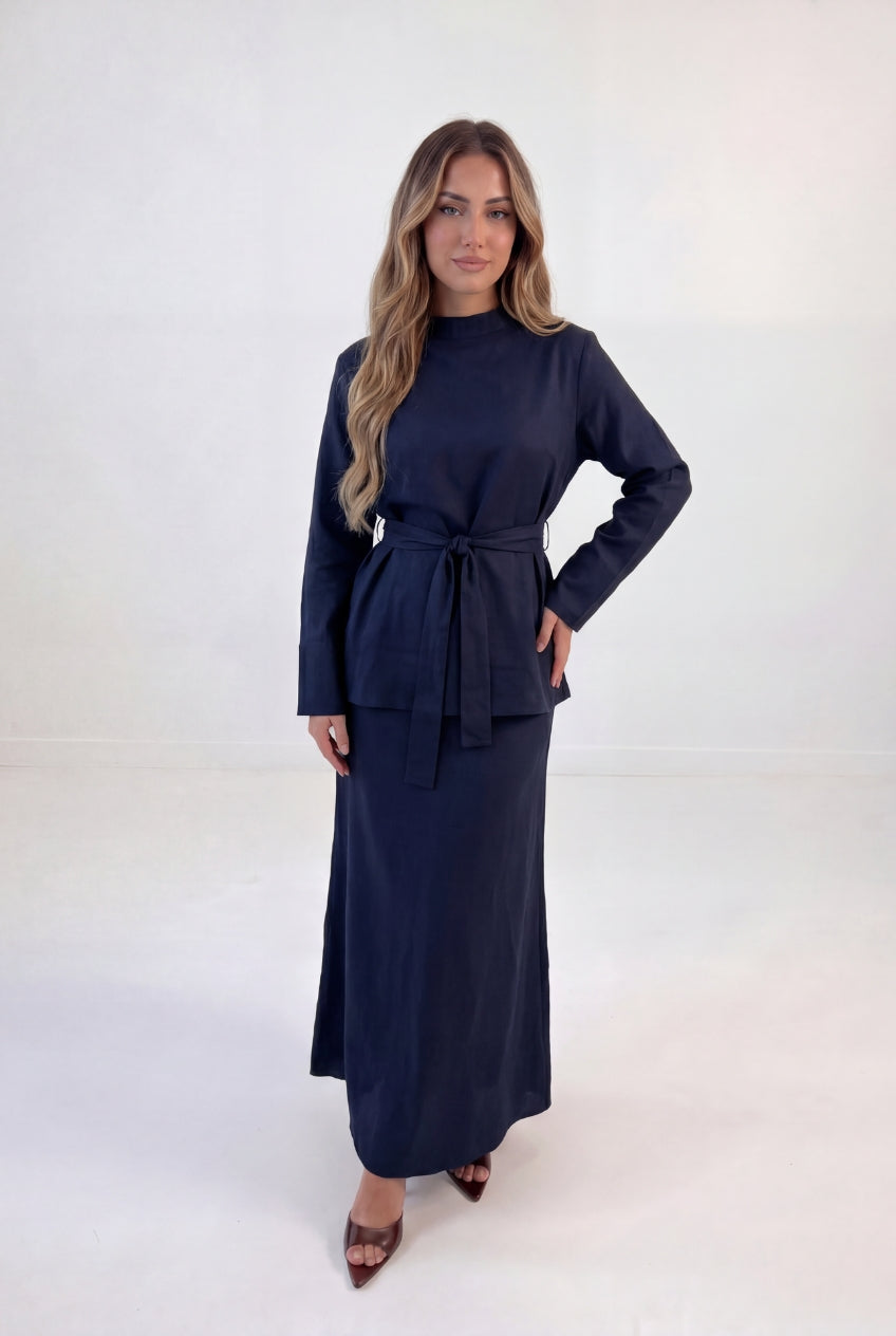 Tie Waist Linen Co-ord