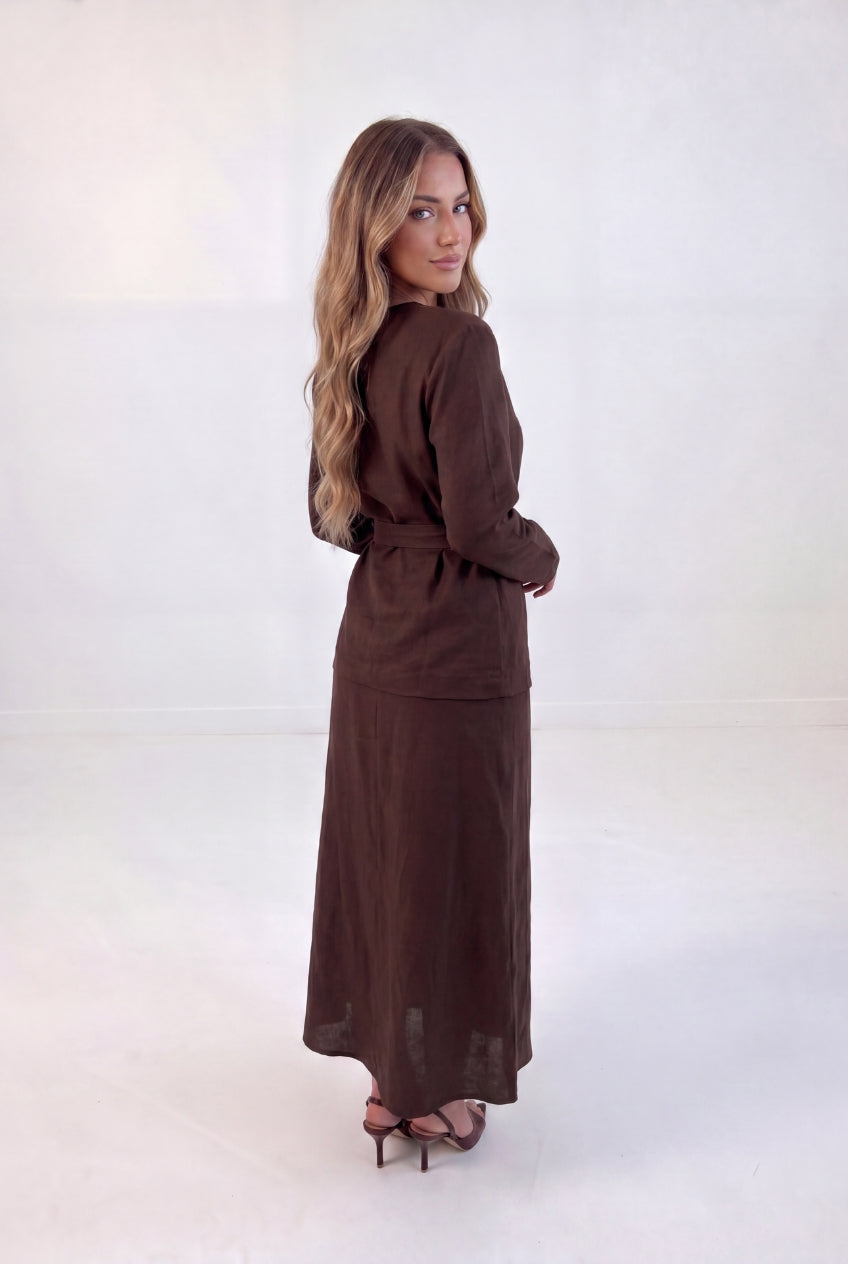 Tie Waist Linen Co-ord