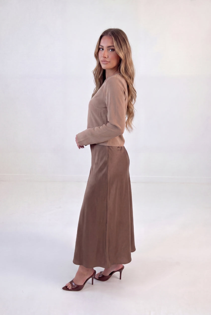 Two Tone Splice Maxi