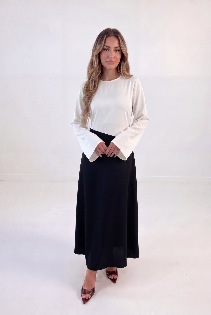 Two Tone Splice Maxi