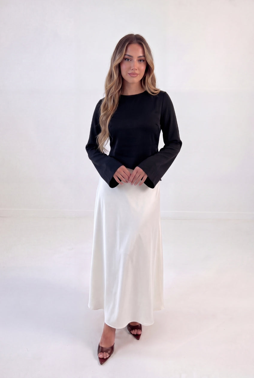 Two Tone Splice Maxi