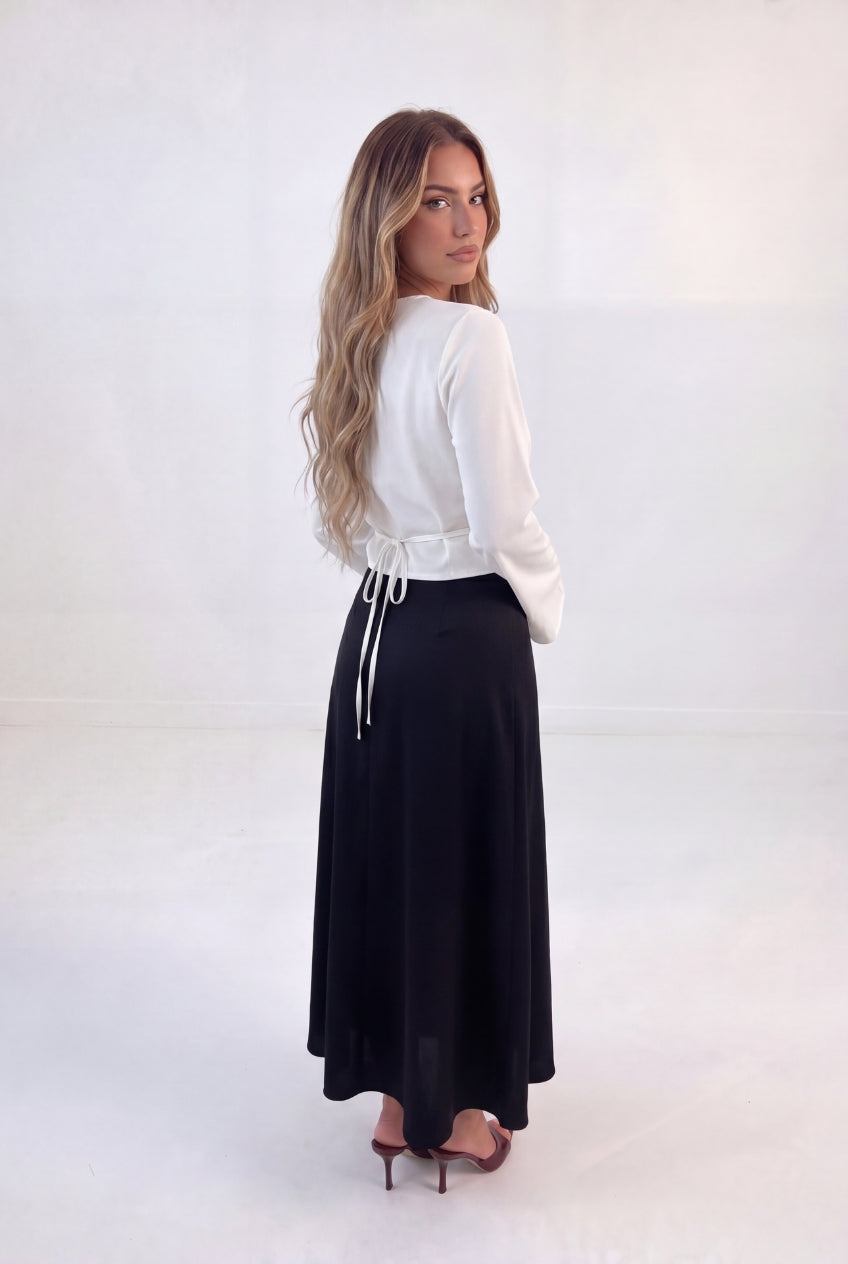 Two Tone Splice Maxi