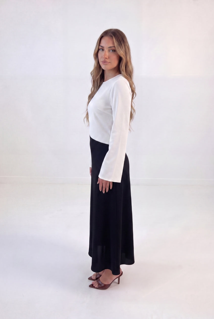Two Tone Splice Maxi