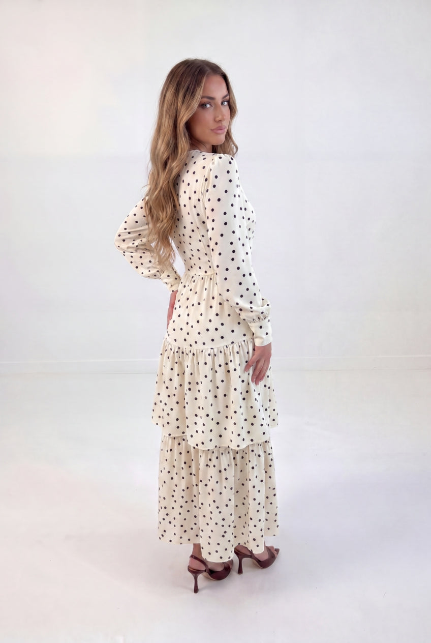 Dotted Ruffle Dress