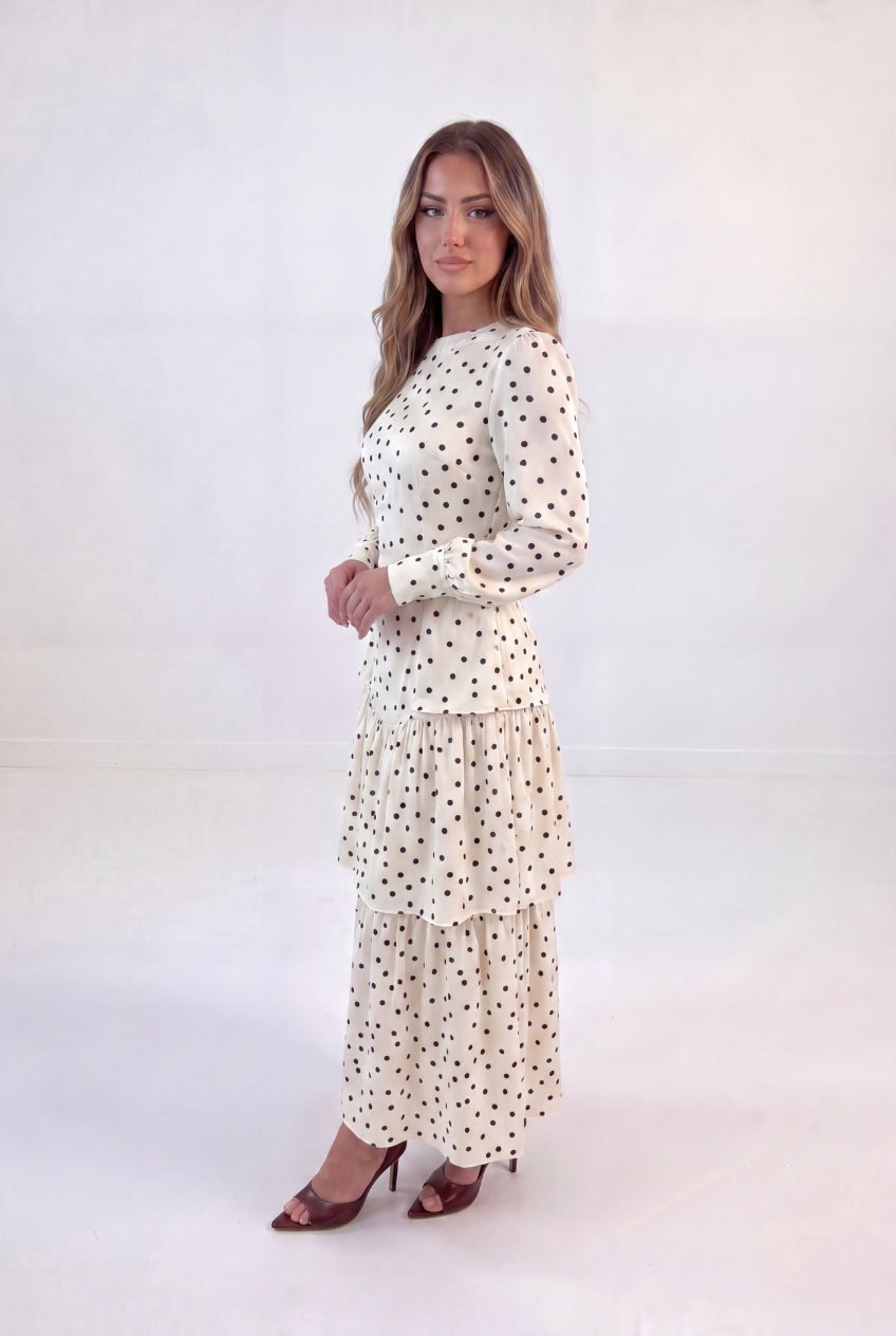 Dotted Ruffle Dress