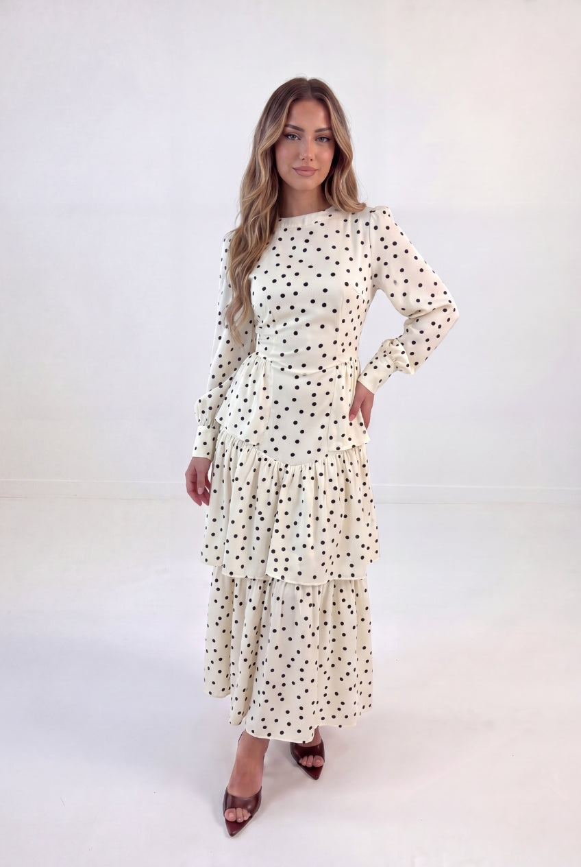 Dotted Ruffle Dress