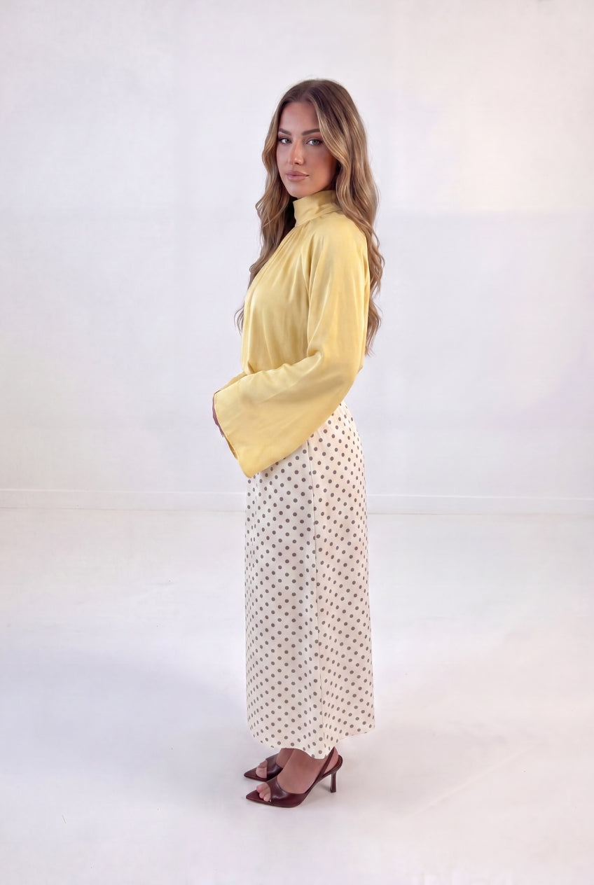 Polka Dot Gathered Set