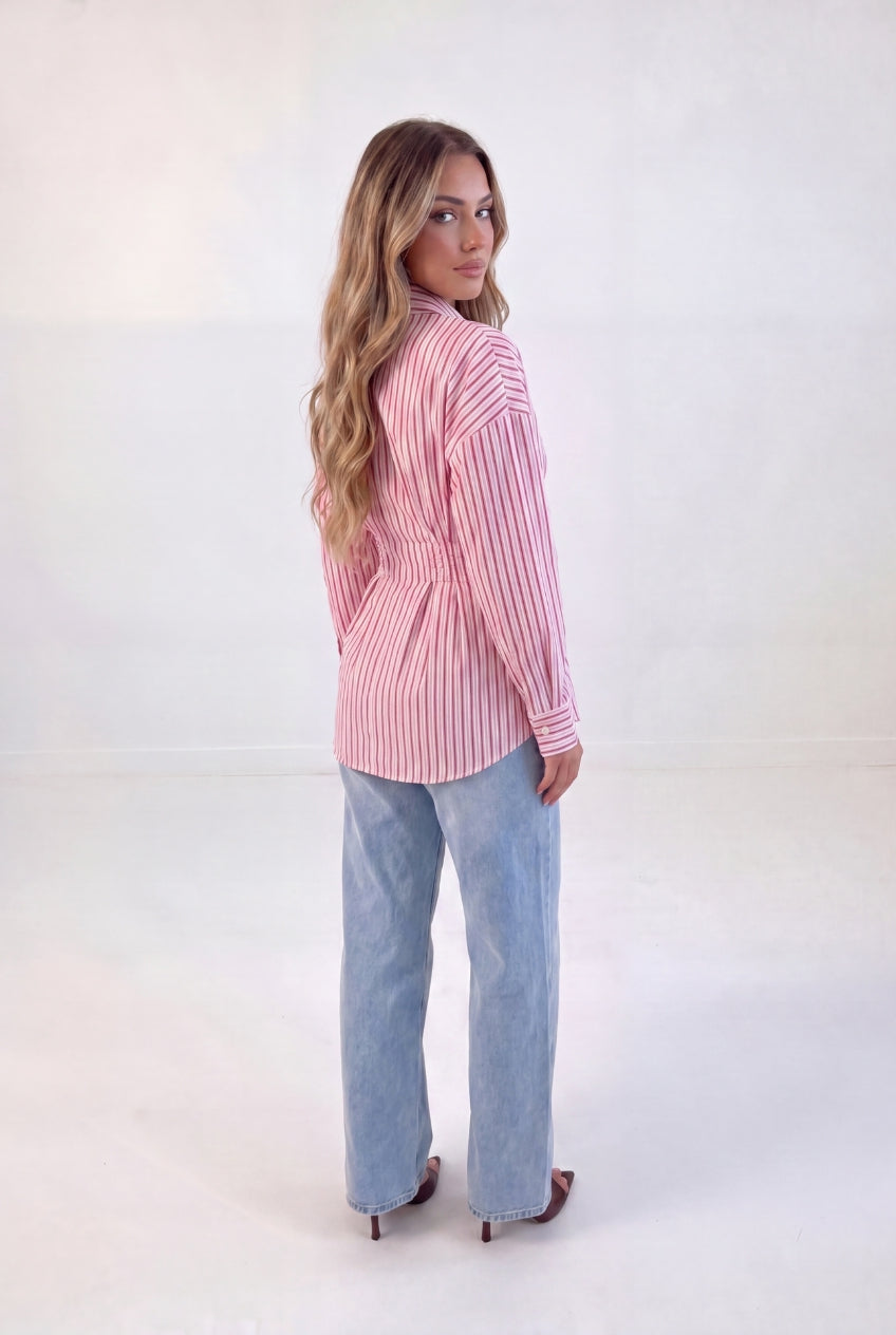 Stripe Cinched Shirt