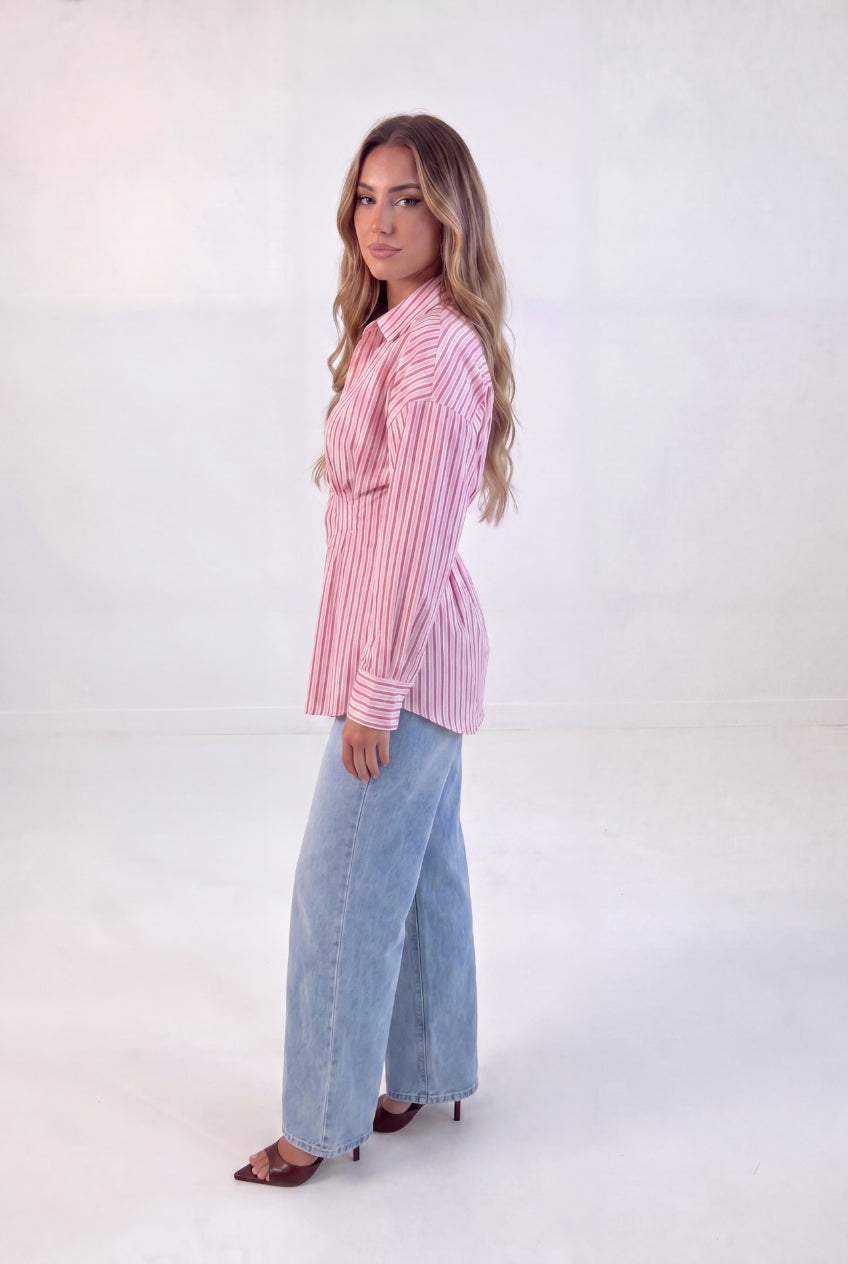 Stripe Cinched Shirt