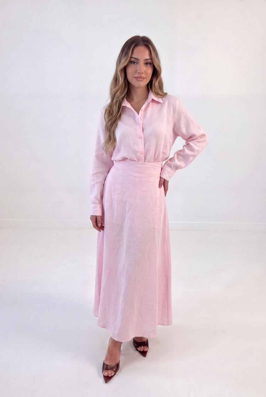 Soft Linen Skirt Co-ord
