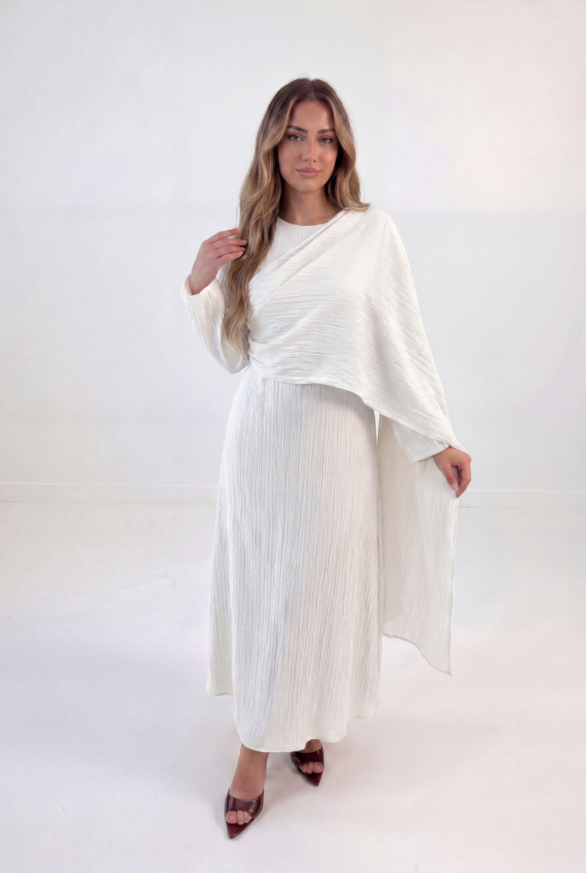 Cross Wrap Flow Dress