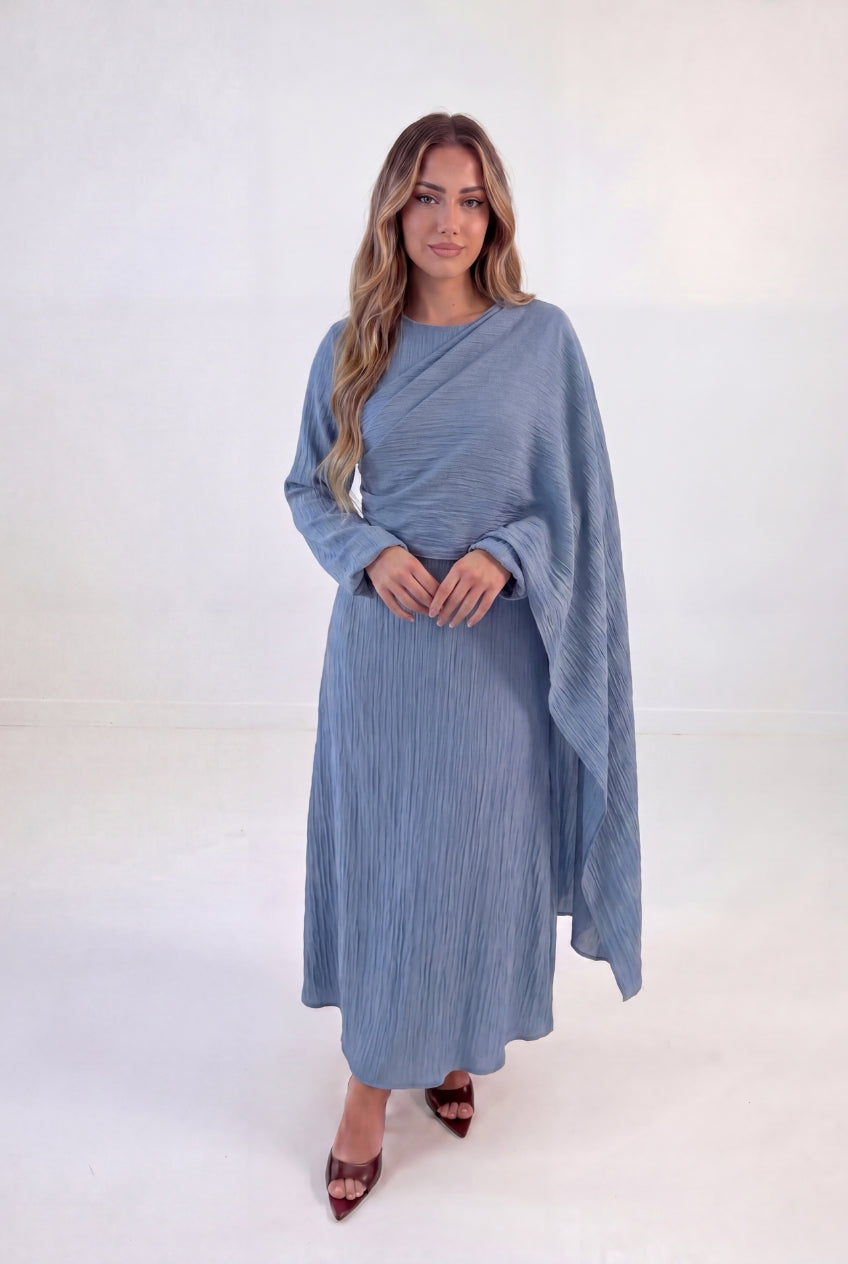 Cross Wrap Flow Dress