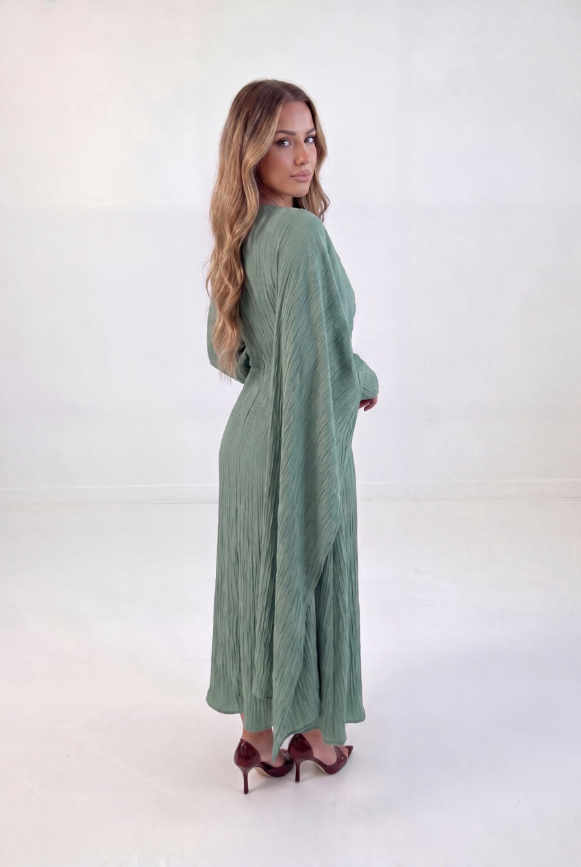 Cross Wrap Flow Dress